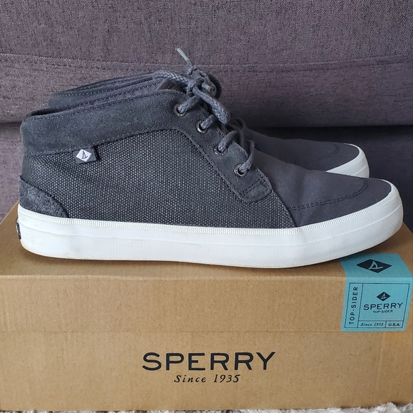 Sperry Shoes - Sperry Crest Knoll Canvas Grey Shoes